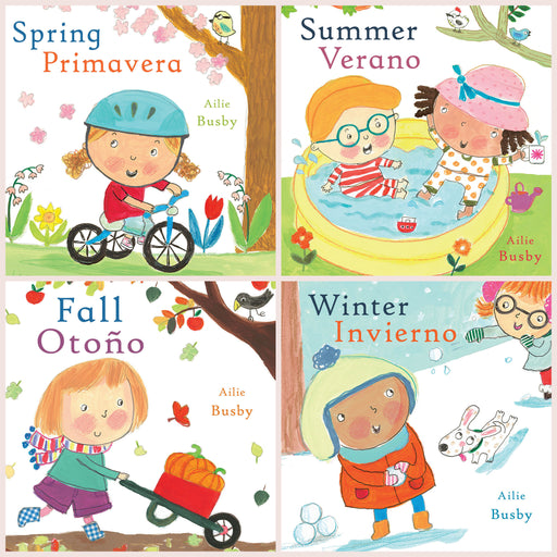 Seasons-Estaciones Bilingual English-Spanish Books, Set of 4