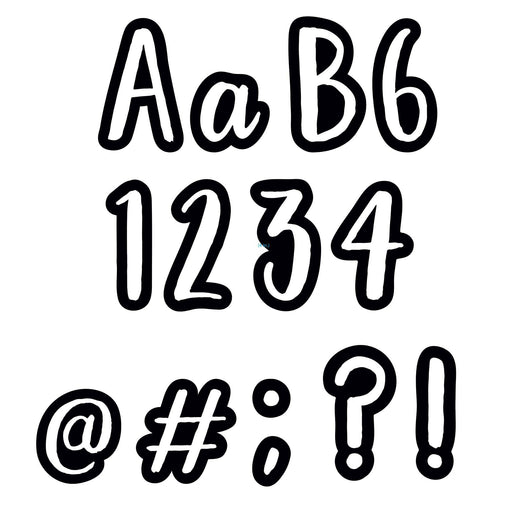 (3 Pk) 4in Bold Bright Class Cafe Letters Designer