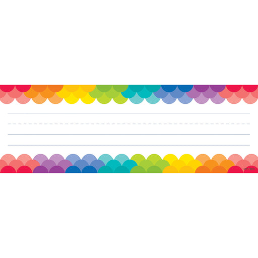 (6 Ea) Rainbow Scallops Name Plates