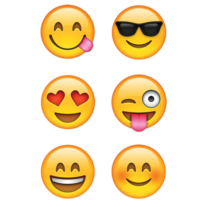 (6 Pk) Emojis Hot Spot Stickers