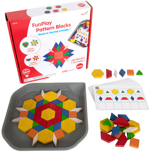 Funplay Pattern Blocks Homeschl Kit For Kids