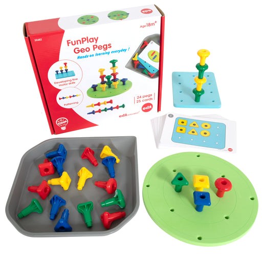 Funplay Geo Pegs Homeschool Kit For Toddlers