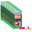 (8 St) Eraser Combo Set Neon 3 Beveled 12 Wedge Cap