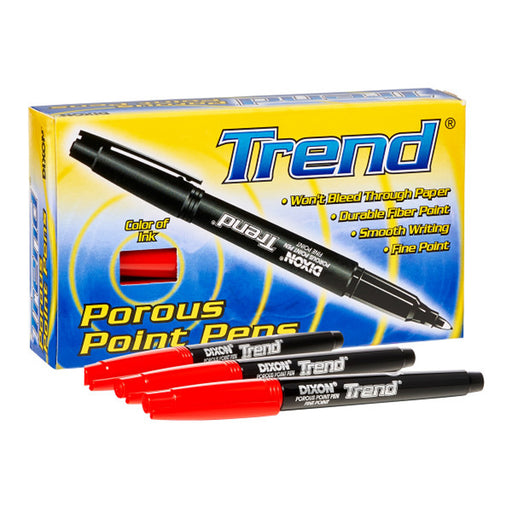 Trend Porous Point Pens 12 Ct Red