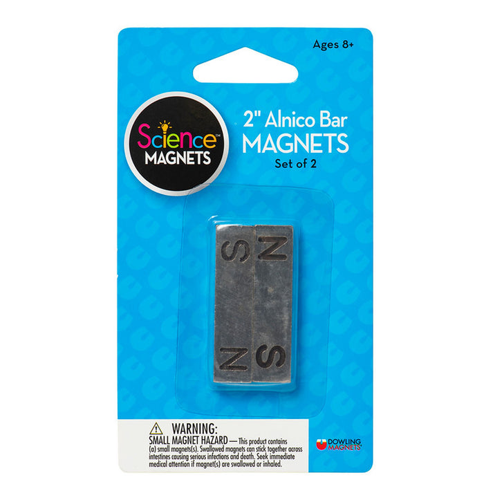 (2 Ea) Magnet Alnico Bar 2in 2 Per Pk