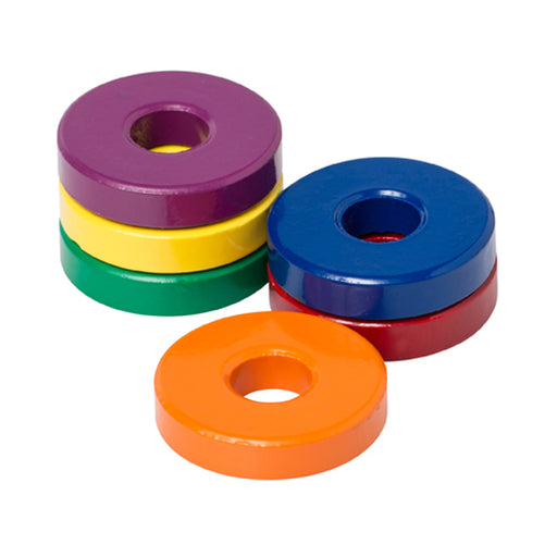 (6 Pk) 1 1-8 Ceramic Ring Magnets 6 Per Pk