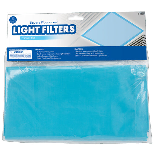 Classroom Light Filters 2x2 Blue Set Of 4