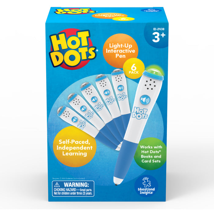 Hot Dots Light-up Interact Pen 6-pk