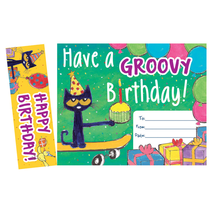 (3 Pk) Pete The Cat Happy Birthday Bookmark Awards