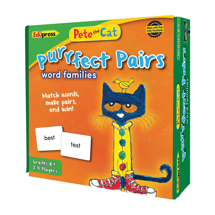 Pete The Cat Purrfect Pairs Word Families Game