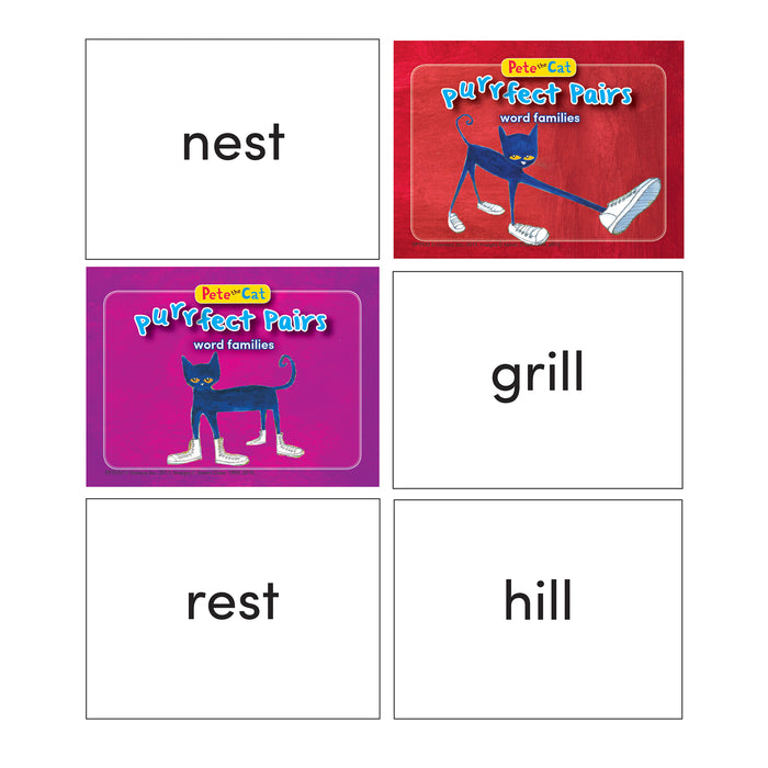 Pete The Cat Purrfect Pairs Word Families Game
