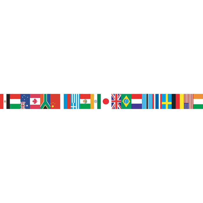 (6 Pk) International Flags Spotlight Border