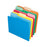 100ct Assort Color Top File Folders Letter Size