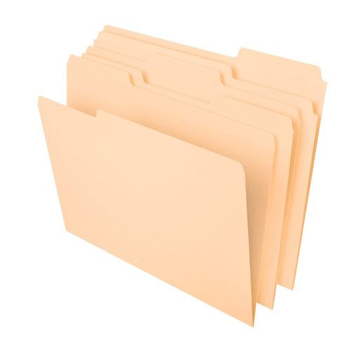 File Folders Letter 1-3 Cut Tab 100 Ct
