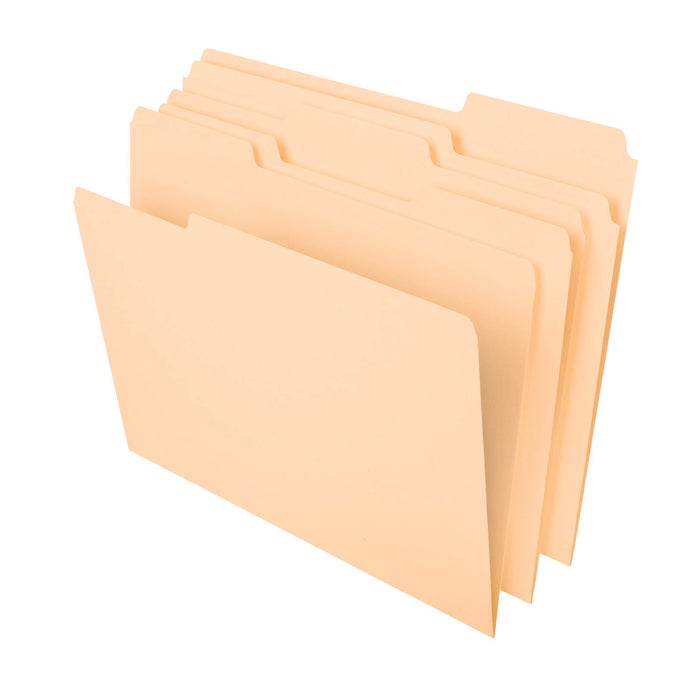 File Folders Letter 1-3 Cut Tab 100 Ct