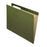 Recycled Hanging File Folders, 1-3 Cut, Standard Green, 25 Per Box