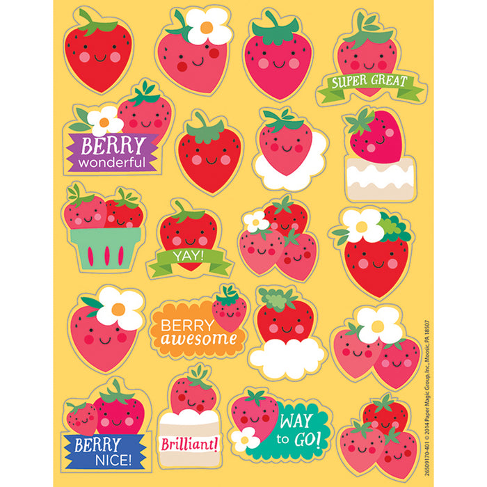 (6 Pk) Strawberry Scented Stickers