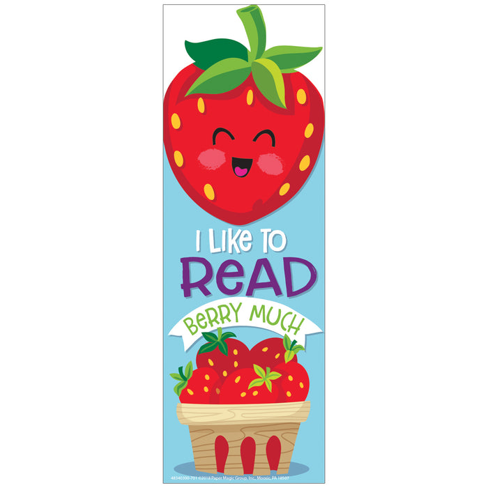 (3 Pk) Strawberry Bookmarks Scented