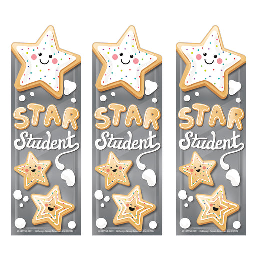 (3 Pk) Star Sugar Cookie Bookmarks Scented