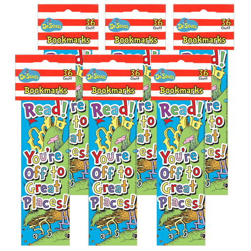 (6 Pk) Seuss Oh The Places Youll Go Bookmark