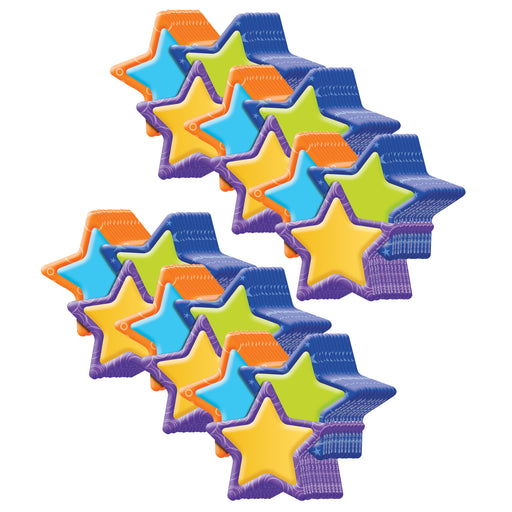 (6 Pk) Stars Assorted Paper Cut Out Color My World