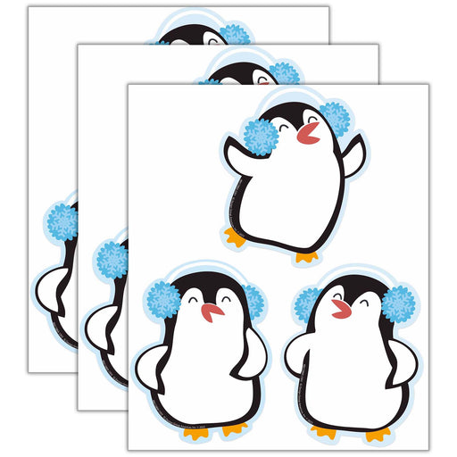 Winter Penguins Paper Cut-Outs, 36 Per Pack, 3 Packs
