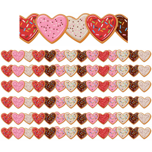 Heart Cookies Extra Wide Deco Trim®, 37 Feet Per Pack, 6 Packs