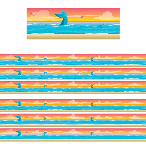Seas the Day Horizon Extra Wide Die-Cut Deco Trim®, 37 Feet Per Pack, 6 Packs