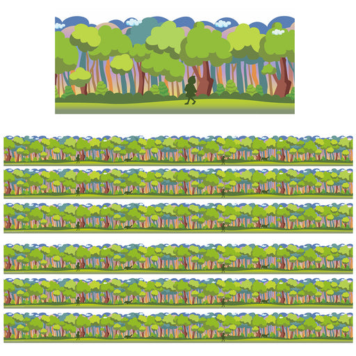 Once Upon A Dream Forest Extra Wide Die-Cut Deco Trim®, 37 Feet Per Pack, 6 Packs
