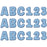 (3 Pk) Blue Felt Deco Letters A Close-knit Class