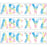 (3 Pk) Fluorescent Tie-dye 7 Deco Letters
