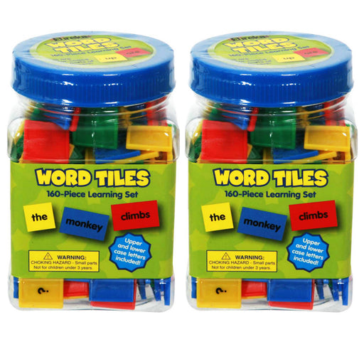 Tub of Word Tiles, 160 Per Set, 2 Sets