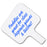 Economy 12pk Dry Erase Answer Paddles 8x9.75 Rectangle