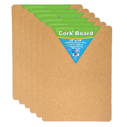 (6 Ea) Cork Bulletin Board 12x18