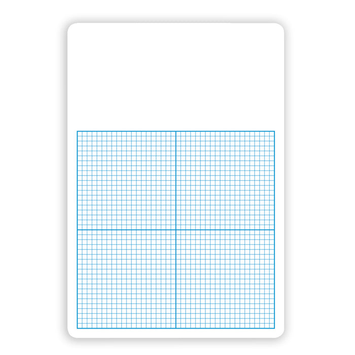 (3 Ea) Single 1-4in Graph Dry Erase Board 11x16