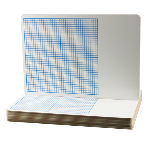 Flipside 12pk 1-4in Graph Dry Erase Boards Class Pack 11 X 16