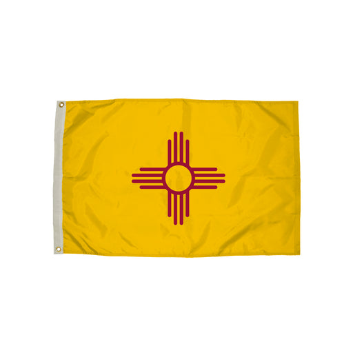 3x5 Nylon New Mexico Flag Heading & Grommets