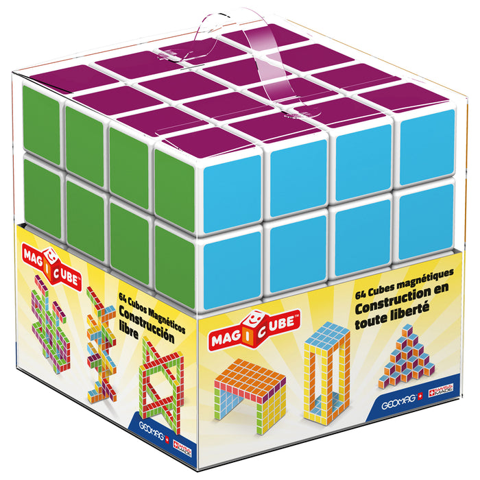Magicube - 64 Piece Multicolored Free Building Set