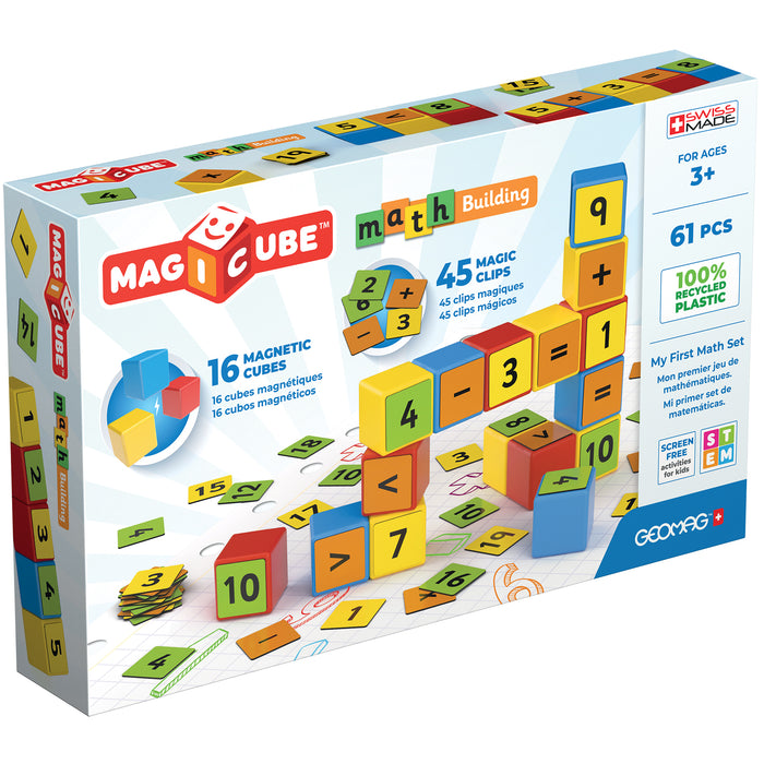 Magicube™ Math Building Set, Recycled, 61 Pieces
