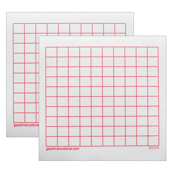 (2 Pk) Graphng Post It Notes 10x10 Grid