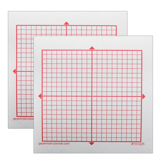 (2 Pk) Graphng Post It Notes Xy Axis 20x20 Square Grid