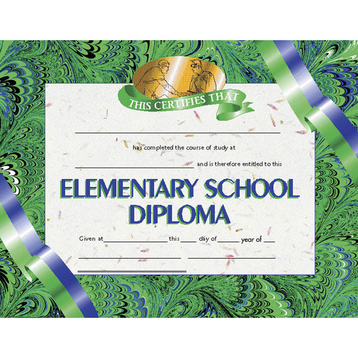 (3 Pk) Diplomas Elementary School 8.5x11 30 Per Pk