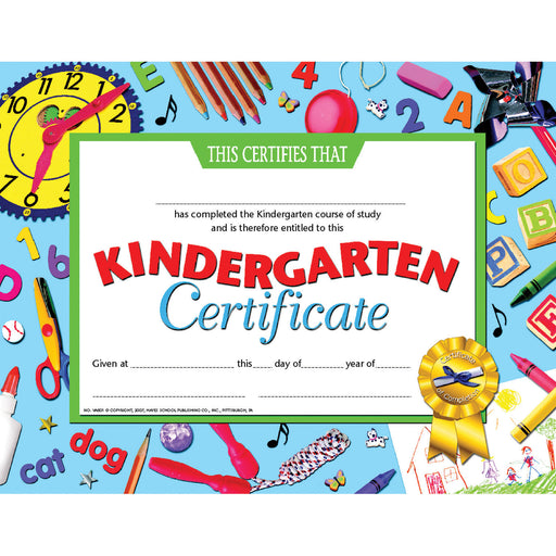 (3 Pk) Kindergarten Certificate