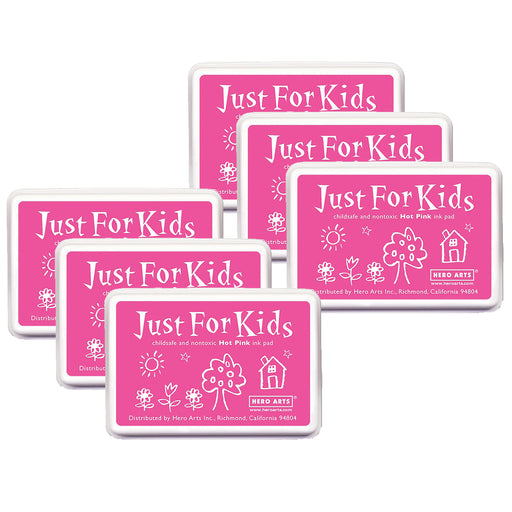 (6 Ea) Just For Kids Hot Pink Inkpad