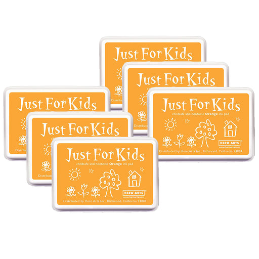 (6 Ea) Just For Kids Orange Inkpad