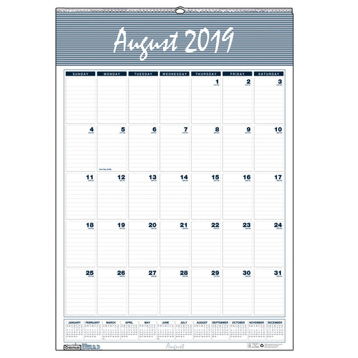 Bar Harbor Academic Wall Calendar 15.5x22 12 Months Aug-jul