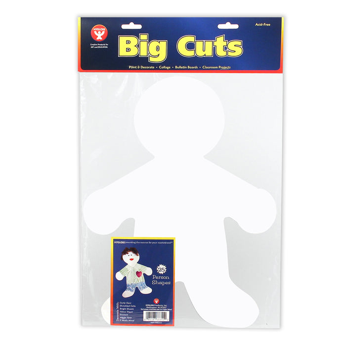 (3 Pk) Big Cut-outs 16in Me Kid White