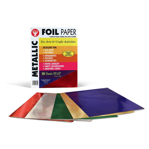 (6 Pk) Metallic Paper 10 Per Pk Asst Colors