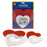 (3 Pk) Doilies White & Red Hearts 24 Each 4in 6in