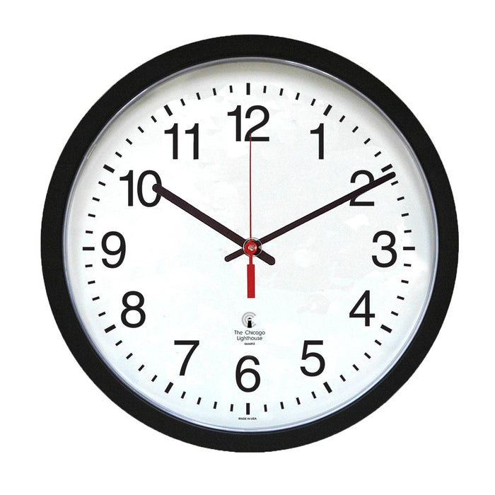 16.5in Blk Contem Clock 14.5in Dial Quartz Movement